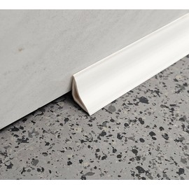Flexible, Peel and Stick Wall Molding Trim Caulk Strip Self Adhesive Corner Trim Moulding for Ceiling, Backsplash, Tile Edge, Countertops, Baseboard, Counters, Floor and More, White, 20 Feet