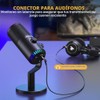 MAONO Micrófono USB para juegos para PC, micrófono condensador programable