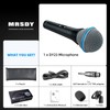 MRSDY Vocal Dynamic Microphone, Metal Handheld Wired Microphone for Singing,