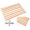 Unbranded QTY 4 8" UNIVERSAL STAINLESS STEEL ZIP TIE CABLE