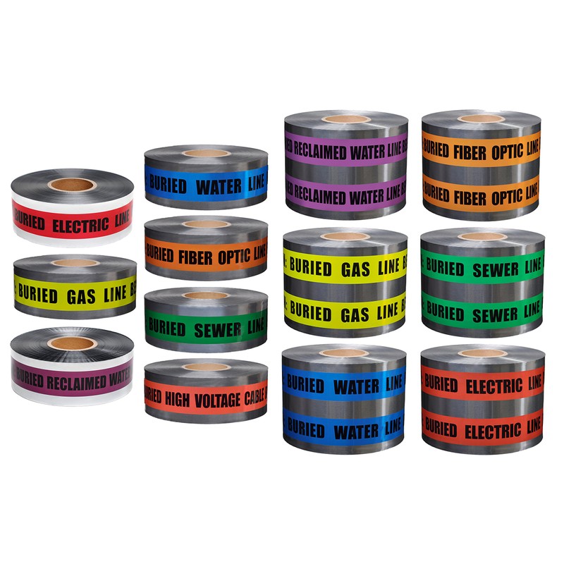 Presco Underground Detectable Tape: 2 in. x 1000 ft. (Blue