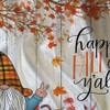 Boziqr Fall Gnome Thanksgiving Shower Curtain, Autumn Maple Tree Leaves