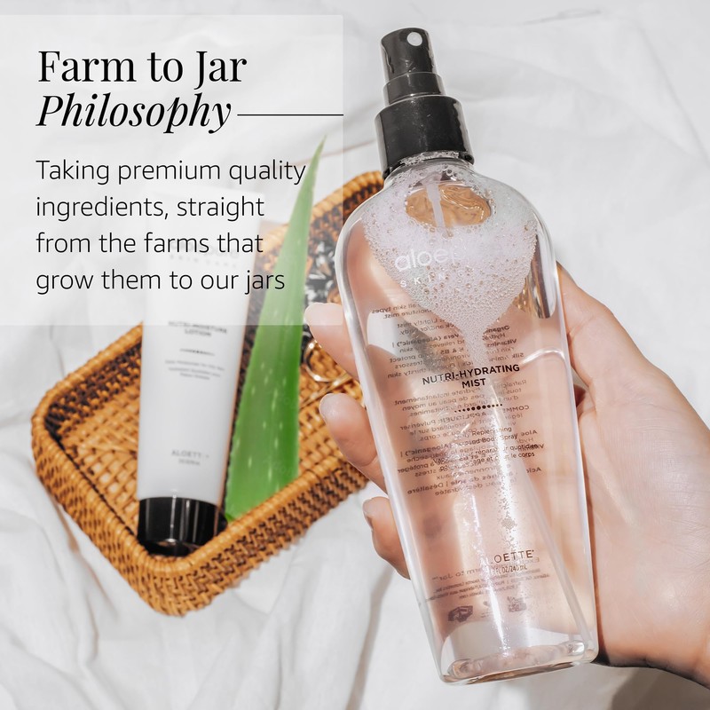 Aloette Nutri-Hydrating Mist After Sun Spray – Aloe Vera Facial