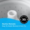 SlipX Solutions Protected Shower Curtain Liner, 3G Lightweight, 70"x72", Clear