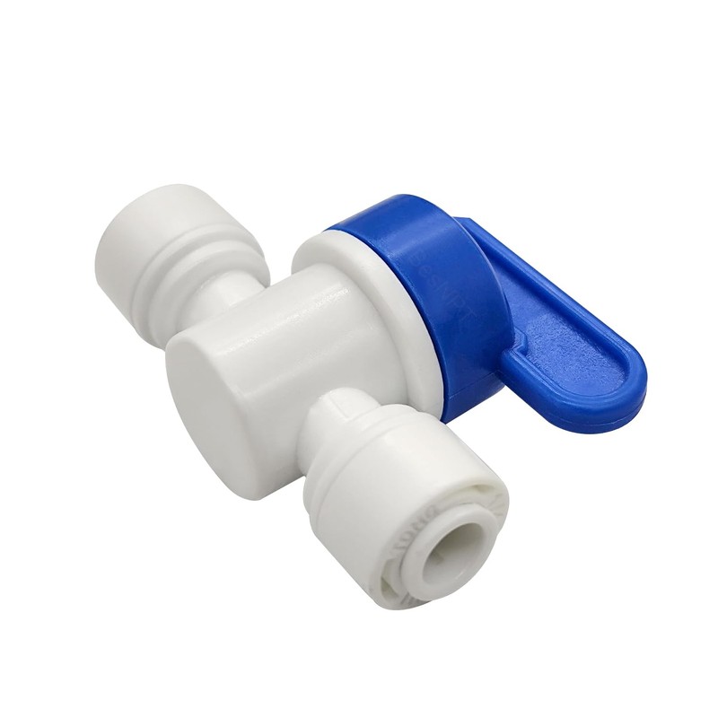 BesNPT 6PCS 3/8" OD Quick Connect Ball Valve for Reverse