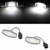 Pair of LED License Plate Lamp White Light 34100S0A013 Fit