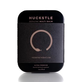 Huckstle Multi Balm - Multiple uses for Skin and Hair (Head, Face, Body). Aftershave, Beard, Tattoo Aftercare | Ultra Nourishing Spot Treatment, Premium Specialty Blend, Conditioning (Hemp & Tabacum, 3 Ounces)