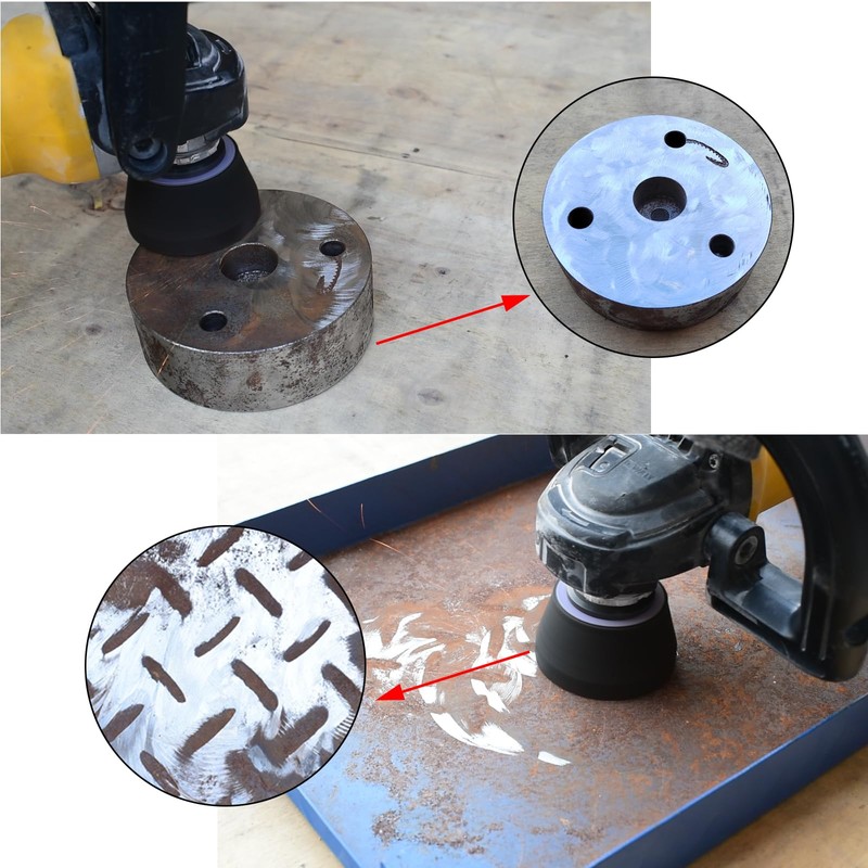 HONGUIS 3 Inch Grinding Stone Wheel for Metal,50 Grit Aluminum