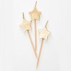 Unique Party 72420 Gold Stars Birthday Cake Candles 6 Pcs