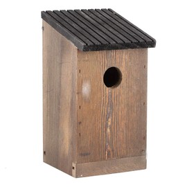Wood Bird House, Colgando Nido de PáJaros, LeñOso Casa del PáJaro Carpintero CabañA del Bosque Lugar de Descanso para PáJaros, DecoracióN Exterior y DecoracióN de JardíN de