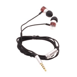 Wired Earphones Hi-Fi Sound Headphones Compatible with Cricket Debut/Debut Smart/Debut S2, Handsfree Mic Headset Wooden Earbuds in-Ear Earpieces Microphone