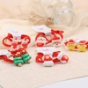 Kistreao 10Pcs Christmas Hair Ties for Girls Cute Rubber Bands