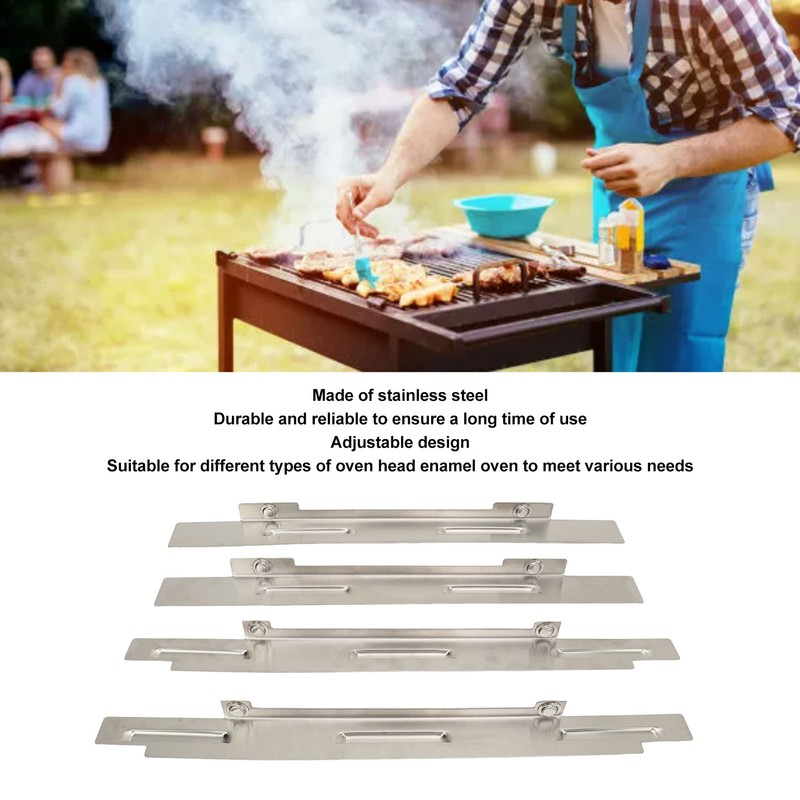 4PCS Stainless Steel Wind Guard for 36in Griddle Stable Combustion