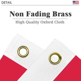 Norwegian Flag 3x5 Three Layer Double Sided Norway Flag Polyester Fiber Bright Color with Durable Canvas Header and 2 Non Fading Brass Grommets