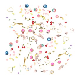 WOONEKY Nail Art Charms Decorative Rhinestones Sequins for Elegant Nails for Home Use Multi-shaped Gems for Unique Style Fashionable Looks