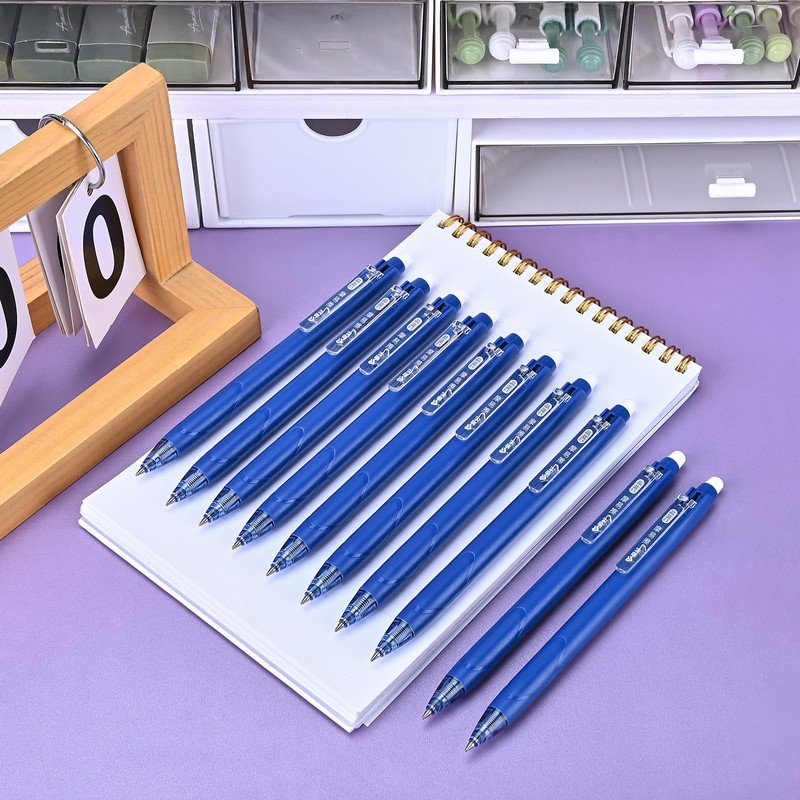 BAYTORY 16Pcs Erasable Gel Pens, 6Pcs Blue Ink Pens +