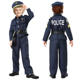 Metaparty Police Set Children's Costume Police Officer Children's Police Costume for Children Role Play Police Size 110-160 cm