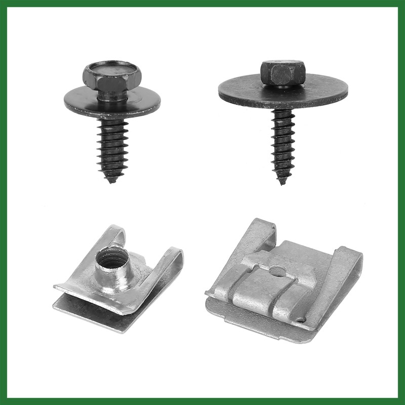 Motoforti 24pcs Engine Undertray Clips Screws Under Cover Splashguard Rivets