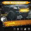 20 Inch Amber LED Light Bar, Niking Auto 150W Quad