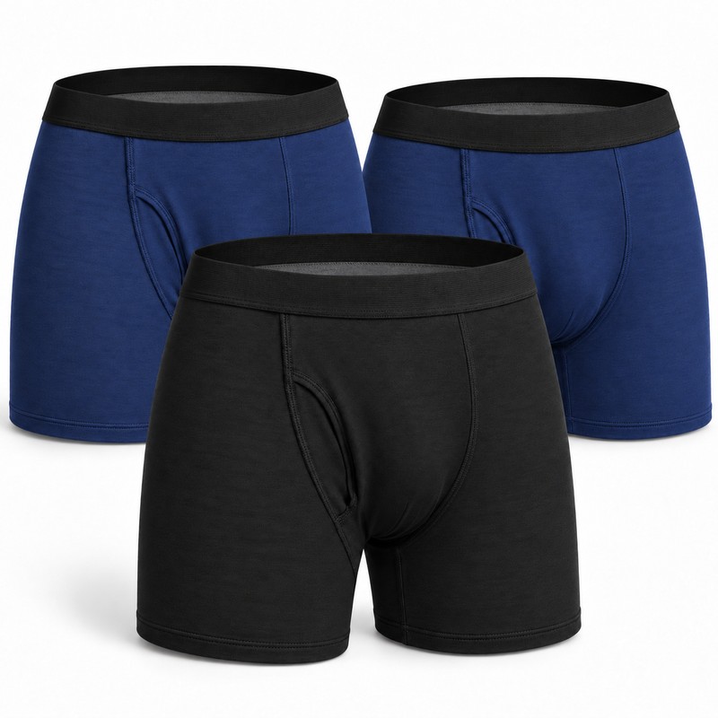 Men's Absorbent Incontinence Boxer Shorts for Urinary Leaks – Washable