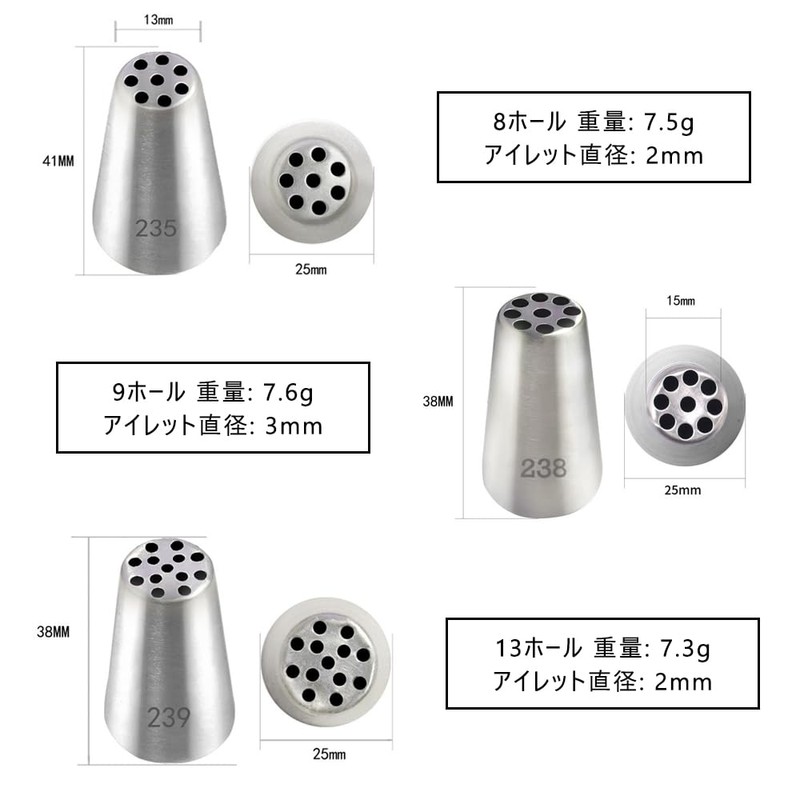 Montblanc Tip, Montblanc Tip, Set of 3, 235, 238, 239,