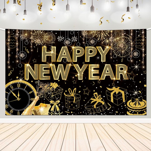 New Years Backdrop Happy New Year Backdrop 2025 New Years