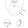 EVER FAITH 925 Sterling Silver Small Sideways 8 Shaped Infinity