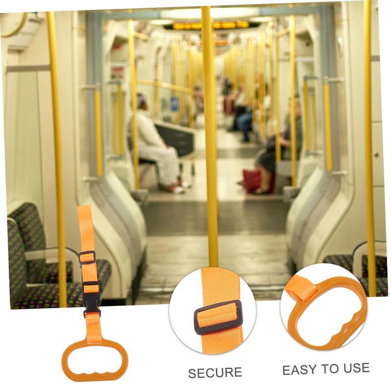 PACKOVE Car Assist Device Adjustable Cane Grab Lifter Strap for