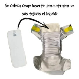 Absorbente Refuerzo De Bambú Para Pañal De Tela Ecopipo 10pz                                                                                          