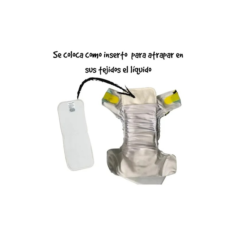 Absorbente Refuerzo De Bambú Para Pañal De Tela Ecopipo 10pz