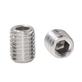 M8-1.25 x 10mm Stainless Steel Socket Hex Grub Screw, Metric Thread Set Screw, Internal Hex Drive Cup-Point（50pcs）