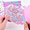4 Sets DIY 3D Fun Mini Animal House Clamshell Sticker
