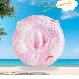 Kinder Schwimmring, Swimming Float Inflatable for Infants Baby Schwimmhilfen Spielzeug Pool Baby Schwimmen Ring, PVC Für Kleinkind 1-5(Rosa)