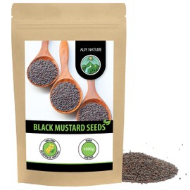Mustard Seeds (1kg, 2.2lb), Black and Brown Mustard Seeds, 100% Natural, Gently Dried, Mustard Seeds, Natural, No additives, Vegan