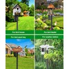 Heavy Duty Bird Feeder Pole - 60 Inch Adjustable Bird