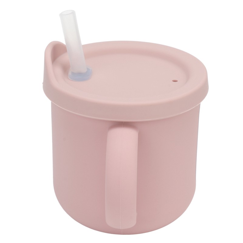 Silicone Sippy Cups Double Handles Lightweight Toddler Training Cup with