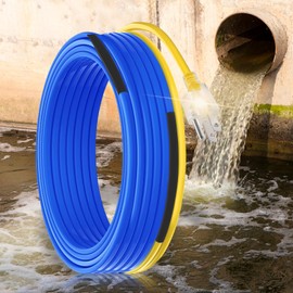 10 Feet Fluoropolymer Corrosion-Proof Electric Heating Cable for Drain Pipes YeloDeer, Suitable for Various Sewer, Sewage, Sump, and Wastewater Systems