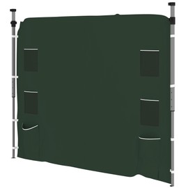 Outsunny Gazebo Side Panel, Canopy Sidewall Panel with 4 Mesh Bags and 2 Storage Pockets for 3 x 3 m Straight Leg Pop Up Gazebos, 1 Pack Sidewall Only, Green