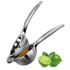 Rekix lemon Squeezer, Max Extraction Hand Press Lemon Juicer, Heavy Duty Manual Orange Juicer, Sturdy Metal Lime Squeezer, Durable Handheld Citrus Fruit Squeezer for Kitchen Bar, Exprimidor De Limones