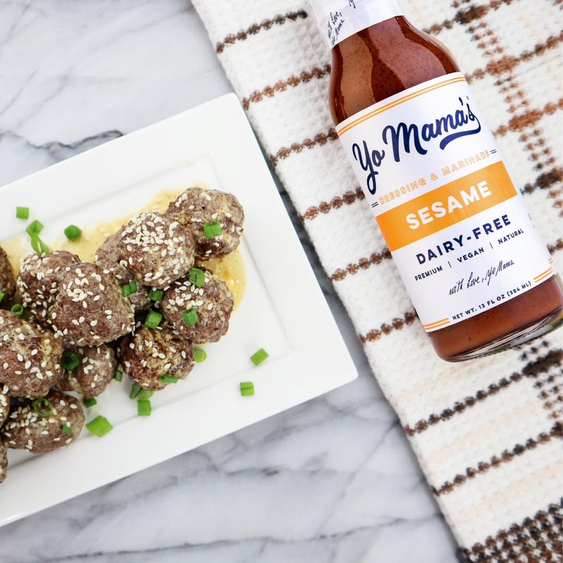 Yo Mama's Foods Gourmet Natural Asian Sesame Dressing and Marinade