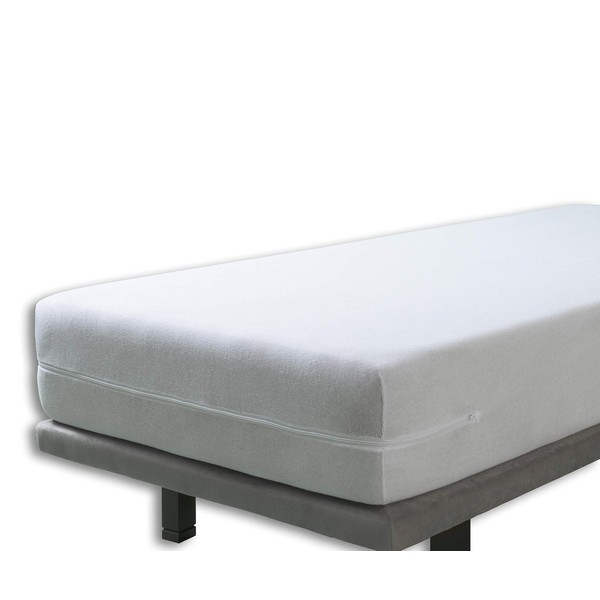 Velfont Mattress Encasement 135x190/200cm Double Size Breathable Terry Towelling Cotton