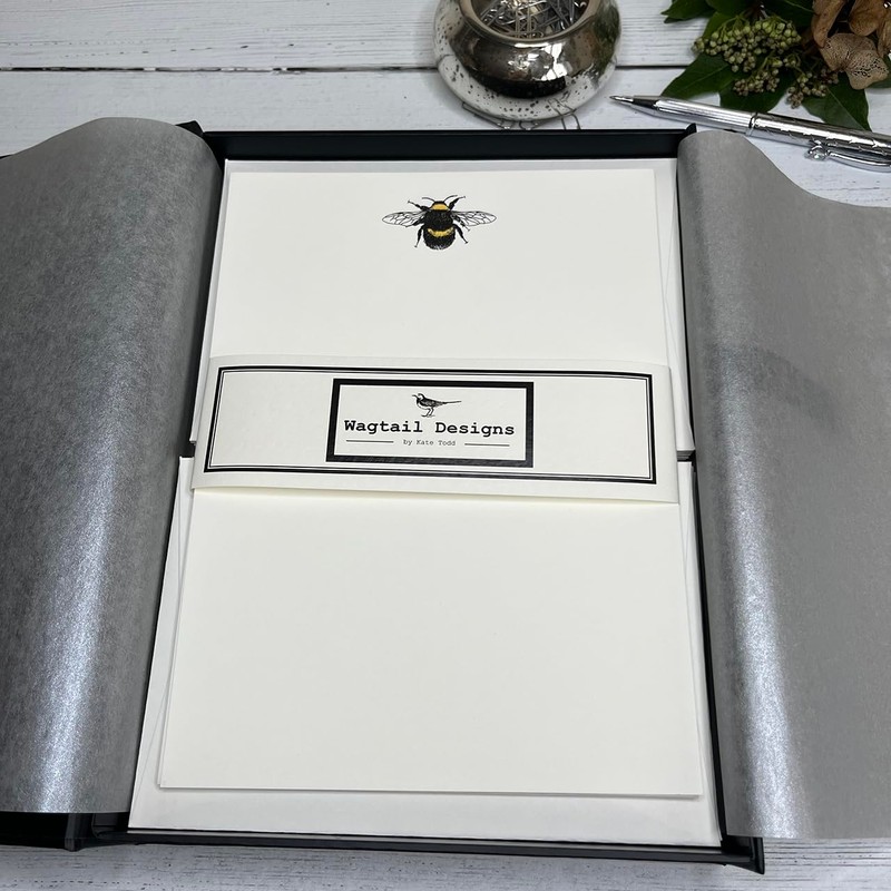 Wagtail Designs Writing Paper Gift Set with a Bumble Bee