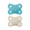 MAM Original Latex Pacifiers, Binky Pacifier for 0-6 Months, Natural