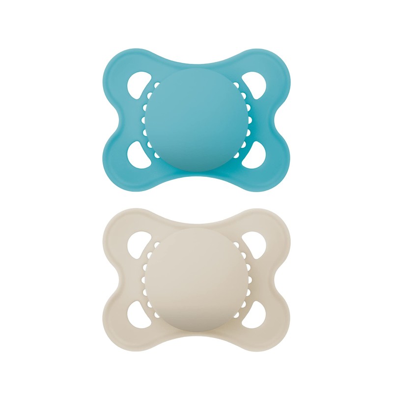 MAM Original Latex Pacifiers, Binky Pacifier for 0-6 Months, Natural