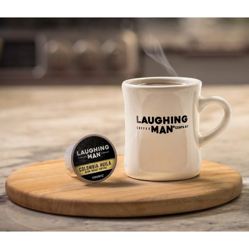 Laughing Man Columbia Huila, Single-Serve Keurig K-Cup Pods, Dark Roast