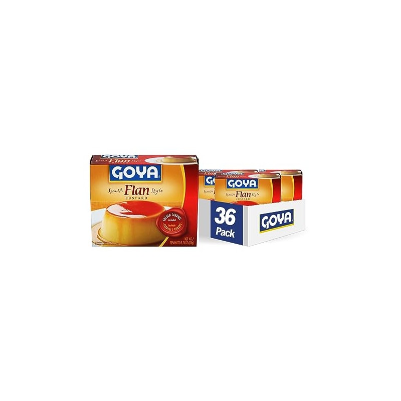 Goya Foods Flan Custard with Caramel, 2.75 Ounce (Pack of