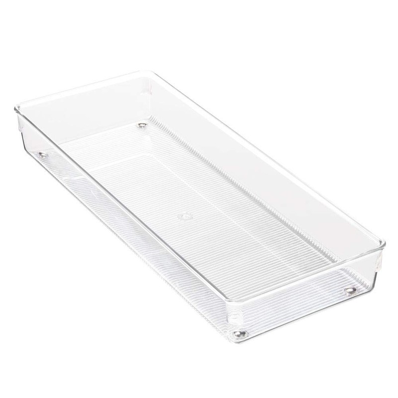 iDesign Linus Plastic Kitchen Drawer Organizer for Silverware, Spatulas, Cutlery,