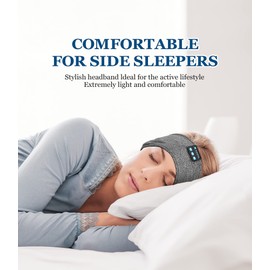 Auriculares para dormir, disfrutar de auriculares inalámbricos para dormir, orejeras para dormir, auriculares con Bluetooth para dormir, auriculares con altavoces delgados, auriculares para dormir para entrenamiento, yoga, viajes, regalo para mujeres y h