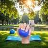 Blue Elastic Finger Strengthening Grip Ball, Wrist Exercise Ball Finger