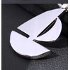 Sportigo ® Sailing Boat Keyring in Silver / Ship Boat